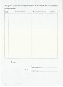 Формы выдаваемых документов