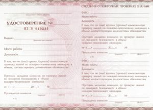 Формы выдаваемых документов